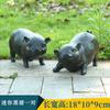 Adornos de cerdo de simulación para exteriores, patio, jardín, bosque, granja, animal, escultura de resina, artesanía decorativa de FRP, modelo
