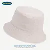 Sombrero de Pescador Versátil de Alta Calidad Estilo Coreano de Algodón Lavado para Mujer, Sombrero Casual de Sol para Exteriores de Verano, Sombrero de Protección Solar, Sombrero Bucket