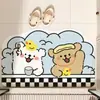 Tapete de Chão para Banheiro Desenho Animado Lama de Diatomáceas Absorvente de Água Secagem Rápida Antiderrapante Tapete Porta do Banheiro Chuveiro