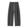 Roupas Masculinas ACU Novas calças de moletom esportivas vintage com design curvo, corte ajustado, caimento fluido, calças casuais retas e largas