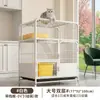 Vendas diretas da fábrica: Gaiola grande e espaçosa para gatos interna com estrutura reforçada e caixa de areia embutida, uma vila para gatos em tubo quadrado