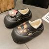 Pantuflas de Algodón para Mujer Invierno y Otoño Pantuflas de Algodón Resistentes a la Suciedad Suela Gruesa para Exterior Antideslizantes Dormitorio de Estudiantes Pantuflas Cálidas de Luna