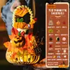 Decoração de Halloween Infantil Feita à Mão Saco de Materiais DIY Atividade Temática para Festa de Jardim de Infância Barra Adereços Lanterna de Abóbora