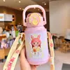 Taza térmica infantil para niños, vaso con popote escolar específico para estudiantes, botella de agua para bebé, de alto valor estético para mujeres, nuevo modelo 2026