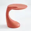 Mesa Auxiliar Pequeña Creativa Nórdica, Mesa de Esquina Simple Moderna, Mesa Pequeña para Sofá de Sala de Estar, Mesa de Café de Forma Irregular, Mesa de Noche Única