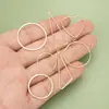 Chapado en oro real de 18 quilates con anillo colgante geométrico redondo gota de agua triángulo colgante para pendientes hechos a mano DIY accesorios colgantes