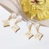 Aretes de Perlas Genuinas de Agua Dulce Naturales, Joyería para Orejas de Nácar, Aretes con Aguja de Plata 925, Aretes de Lujo Ligero de Gama Alta, Broqueles al por Mayor