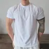 Ropa Deportiva al Aire Libre de Algodón de Manga Corta Holgada Absorbente de Sudor para Hombre Ropa de Entrenamiento Fitness Montañismo Senderismo Running Camiseta
