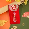 2026 Novo Festival de Casamento Envelopes Vermelhos com Borlas e Design de Mil Yuan, Pacotes Vermelhos com Filme Brilhante Estilo Chinês, Estilo Chinês