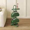 Sofá, Mesa Auxiliar Móvil para Sala de Estar, Mesa de Café para Balcón, Estante de Almacenamiento para Mesita de Noche en Dormitorio, Estantería Creativa para Revistas y Libros, Mesa Auxiliar Pequeña