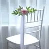 310 Decorações de Casamento Anjo Eterno, Estilo Floresta Nórdica, Flores para Encosto de Cadeira de Folha de Eucalipto, Flores para Casamento e Banquete, Flores da Amazônia