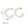 Pendientes de Moda Estilo Ins de Venta Caliente Transfronterizos Lujo Accesible Pendientes de Perla que No se Desvanecen Pendientes de Gama Alta de Nicho para Mujer
