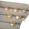Venta Caliente Transfronteriza Suministro de Joyería para Mujer Pendientes Chapados en Oro de Cobre Pendientes Creativos de Ojo Maligno Joyería Personalizada Venta al por Mayor