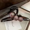 Elegante y con Estilo Pinza para el Cabello de Perlas, Pinza de Tiburón Grande para el Cabello para Mujeres, Nuevo Modelo 2024, Accesorio para el Cabello de Alta Gama para Otoño
