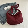 Bolsa Grande de Otoño e Invierno con Diseño de Rombo Nubes Plisados Tipo Empanada 2024 Nueva Versátil Casual para el Día a Día Bolso de Hombro Cruzado