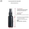 Fábrica em estoque frasco de spray frasco de plástico spray delicado desinfetante cosmético branco preto perfume separado engarrafamento líquido