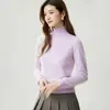 Estilo Minimalista de Luxo Leve! Suéter 100% Caxemira Pura Feminino Outono/Inverno Novo Estilo Cor Sólida Malha de Alta Gauge Primeira Linha Pulôver