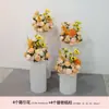 Ceremonia de Entrega de Coche Ventana Decoración de Boda Columna de Flores Arte Floral Tienda 4s Soporte de PVC de Bienvenida Columna de Papel Adornos de Decoración