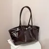 Bolsa Tote Elegante de Grande Capacidade 2026 Nova Coleção de Primavera Estilosa Bolsa de Ombro Plissada Bolsa de Trabalho de Alto Valor