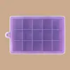 Bandeja de hielo de silicona molde de hielo casero 15 24 rejillas bandeja de hielo caja de almacenamiento de hielo bandeja de hielo fácil de desmoldar máquina de hielo en stock