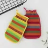 Toalla de baño de grano grueso para fregar la suciedad de la espalda, toalla de baño para el hogar para hombres y mujeres, potente herramienta para fregar la espalda