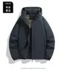 Jaqueta de algodão quente para uso externo em estoque para homens e mulheres, à prova de vento e à prova d'água, adequada para esportes de outono e inverno, casaco de montanhismo slim-fit, jaqueta corta-vento