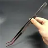 Clip de Reparación de Herramientas 18cm Pinzas para Té Pinzas Acero Inoxidable Engrosado Recto Cabeza Redonda Suculentas Plantas Acuáticas Alimentación de Animales Punta Curva