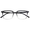 Tr30250 Marco Negro Personalizado para Hombre Marco Grande Armazón para Gafas Ins Remaches Espejo Liso Armazón de Gafas de Aspecto Caro para Mujer