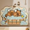 Alfombra de Piso de Baño con Forma Especial de Dibujos Animados Alfombra de Baño de Lodo Diatomeas Alfombra Suave Absorbente Felpudo Baño Hogar
