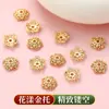 Retención de Color Alta Calabaza Sólida Boca Curva Colgante Accesorios para Joyería DIY Incrustado con Flor de Zirconio Soporte para Flores Accesorios para Colgante de Calabaza