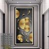 Mural autoadhesivo porche de entrada pintura decorativa chino sala de estar entrada pegatina pasillo papel tapiz de fondo vertical puerta de armario