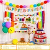 Balões Coloridos de Fogo de Artifício Dopamina em Tiras Grossas para Decoração de Cena de Cerimônia de Celebração de Aniversário de Meninos e Meninas