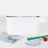 Bolsa de Maquiagem de Lona Personalizada, Bolsa de Armazenamento de Cosméticos de Viagem Feminina, Estojo de Lápis com Zíper Amazon, Bolsa de Armazenamento de Material Escolar
