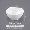 Tazones Pequeños de Melamina, Paquete de 10, Tazones de Arroz para Comida Rápida Imitación Porcelana, Tazones Blancos de Plástico para Sopa Comerciales, Tazones para Gachas, Tazones para Salsas de Restaurante Hot Pot
