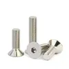 Tornillos de Cabeza Avellanada Hexagonales Grado 10.9 Niquelados Tornillos de Cabeza Plana Pernos de Copa Plana M3M4M5M6M8M10M12