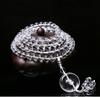 Pulsera de cristal blanco natural de 108 cuentas, pulsera de rosario para hombres y mujeres, suministro al por mayor de puesto de cristal del Mar de China Oriental
