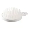 Cepillo para champú con cabeza de goma suave para masaje en casa Peine de silicona para masaje del cuero cabelludo y limpieza peine suave para champú en stock