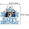 Decoraciones para Fiesta de Cumpleaños Temática Nueva de Frozen Suministros Bandera de Tirar Princesa Aisha Anna Tarjeta de Tamaño Globo