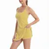 2026 Verano Europa y América Tiktok Transfronterizo Ropa de Mujer Casual Deportiva Color Sólido Espalda Tirantes Cruzados Conjunto de Camisola