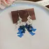 Pendientes de Borla de Mariposa Hueca Pintados con Spray, Estilo Bosque, Dulces, Frescos, Exquisitos y Versátiles Pendientes, Pendientes de Nicho de Gama Alta