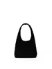 Otoño Invierno Coreano Retro Hobo Bolso de Mujer Versátil para el Trabajo Ligero Color Sólido Gamuza Felpa Bolso de Mano Pequeño para Llevar Sensación de Alta Gama