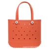 Bolso de playa nuevo europeo y americano transfronterizo, bolso de mano de almacenamiento, bolsa de playa con agujeros de EVA, cesta para exteriores, bolsa para mascotas