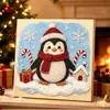 Pintura Diamante de Natal Transfronteiriça DIY Pintura com Pérolas Pintura Diamante do Papai Noel para o Dia do Professor e Natal
