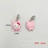 Contas de dopamina contas contas soltas gota de óleo contas pintadas à mão pulseira corrente de celular acessórios pingente de liga kt gato kitty