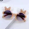 Gafas de sol coloridas para niños gafas de sol para bebé con estrellas punto de estrella gafas anti-ultravioleta forma de lazo linda niñas