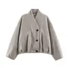 Estilo Europeo Transfronterizo Z 2026 Nueva Moda Temperamento Amazon Ropa de Mujer al por Mayor Chaqueta Abrigo Cruzada 3046391