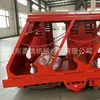 Veículo de transporte de pessoal e equipamentos com eixo inclinado montado em trilho para túneis de mineração; veículo de transporte de pessoal e equipamento com eixo inclinado tipo garra