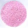 Fabricante original suministra grava de cristal rosa teñido, bonsáis de cristal, fragmentos de cristal rosa de colores y arena al por mayor para decoración de paredes.