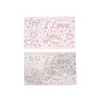 Nuevo Producto para el Festival Qixi Pegatinas de Diamantes con Letras, Pegatinas Creativas de Diamantes de Colores para Empaque de Regalo de Ramo de Flores, Venta al por Mayor