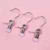 Pinzas para Colgar Ropa de Acero Inoxidable de Tres Puntas, Pinzas de Almacenamiento que No Marcan para Sombreros, Pinzas de Uso Doméstico para Pantalones Cortos, Telas y Calcetines Secado